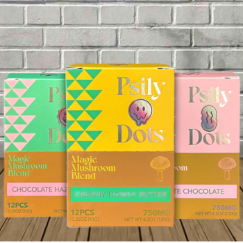 Psily Dots Magic Mushroom Blend Chocolate Squeeze Pouch 750mg
